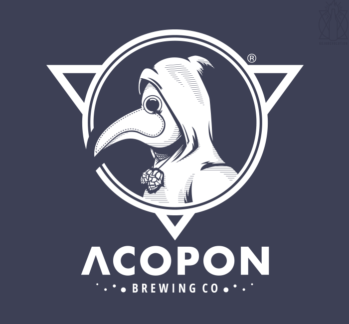 Acopon Brewing Co. Inversed Identity