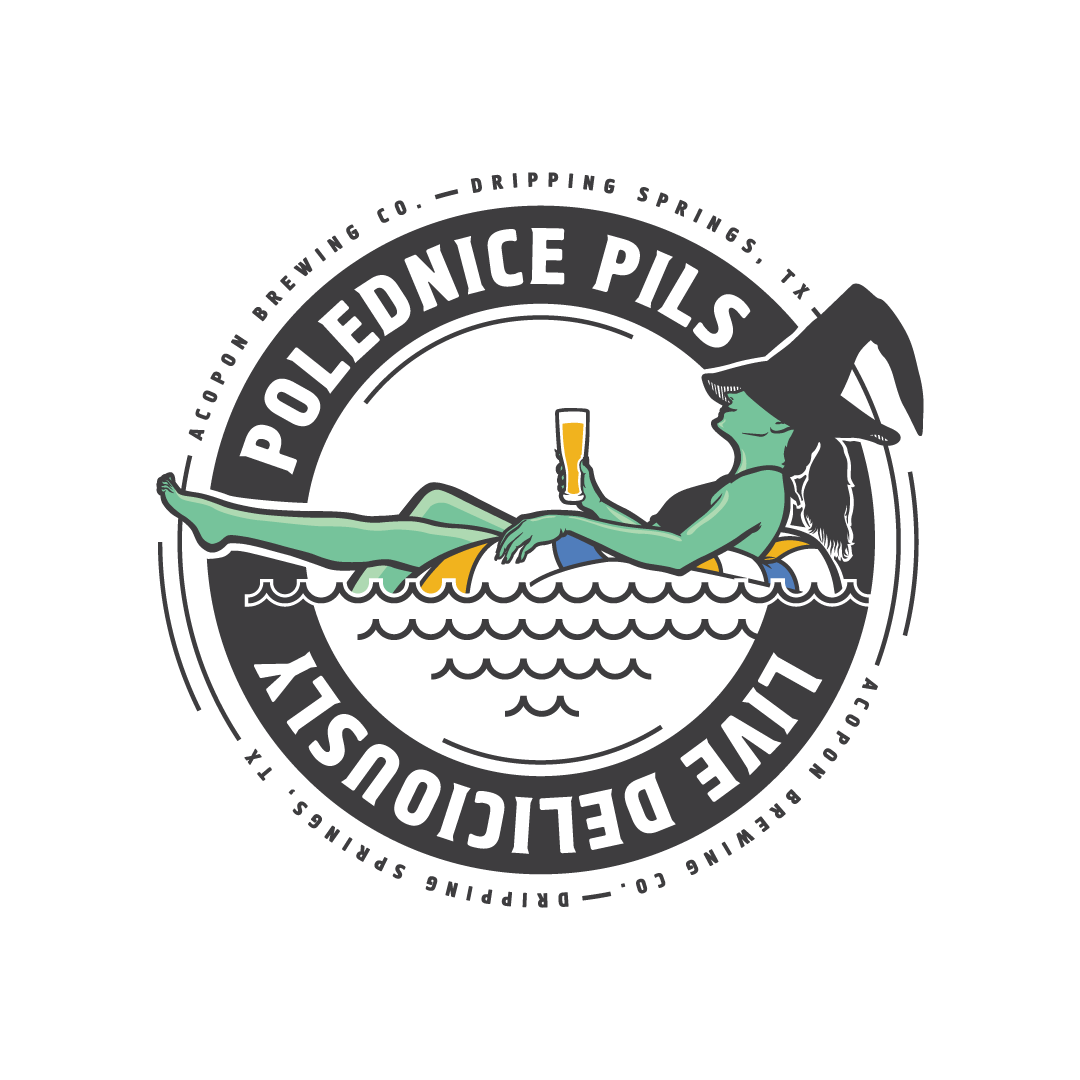 Polednice circular badge design