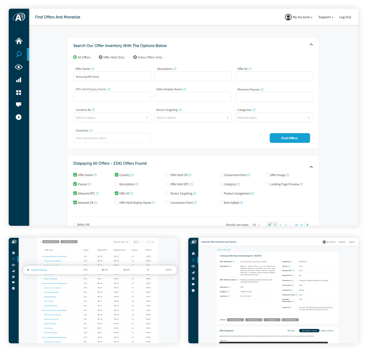 Dashboard Flows and Wireframes