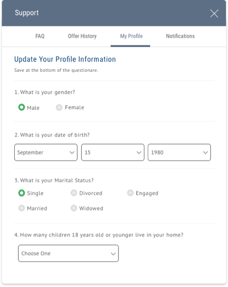 Dashboard Flows and Wireframes